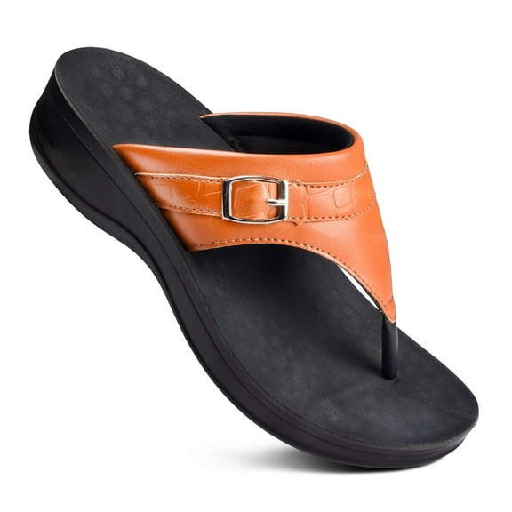 Aerothotic Women's Mirage Comfortable Thong Platform Sandals