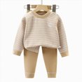 thumbnail image 5 of Gibobby Toddler Baby Boy Clothes Fall Winter Outfits Long Sleeve Sweatshirt Tops + Pants Playwear Set 0-24Months 2t 3t 4t Baby Boy Clothes Toddler Boy Fall Winter Sets(3-4 Years,Khaki), 5 of 5