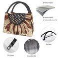 thumbnail image 4 of Disketp USA Sunflower Flag Bolsa Térmica Estampada, Bolsa Térmica Aislante para Almuerzo, Playa y Campamento, 4 of 6