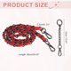 thumbnail image 2 of Correa de Cadena Uxcell, 35.43" Correa de Cuero para Bolso, Rojo (Gancho Negro), 2 of 7