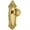 Polished Brass, variant on grandeur parthenon door knob with grande victorian plate