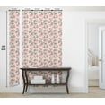 thumbnail image 5 of Ambesonne Rose Pattern Peel & Stick Wallpaper for Home, Flowers Boho Feelings, 13"x100", Pale Pink Reseda Green, 5 of 5