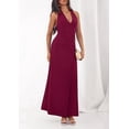 thumbnail image 7 of PRETTYGARDEN Holiday Cocktail Dresses for Women Summer Elegant V Neck Halter Backless Wedding Guest Party Midi Dress, 7 of 7