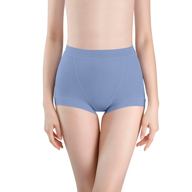 Women's Underwear, High Waisted Panties, Breathable and Comfortable Everyday Wear, Solid Color Design for A Smooth Fit