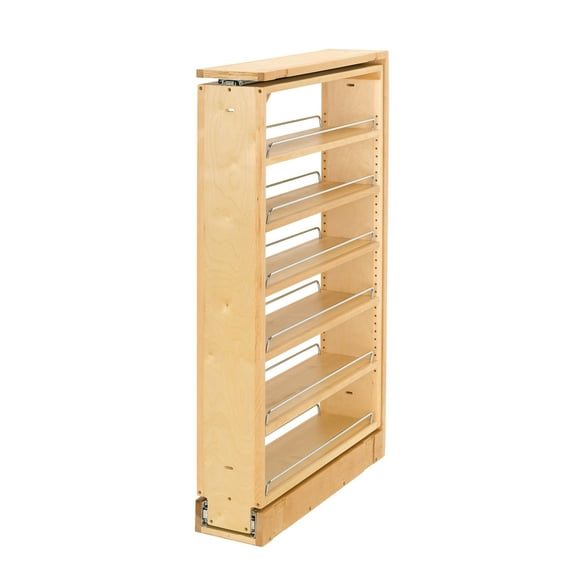 Rev-A-Shelf 432-WF-6C 6 x 38.5 Inch Pullout Between Cabinet Shelf Storage