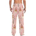 thumbnail image 4 of FORMRS Mens Pajama Pants with Pockets Sleepwear Lounge Bottoms Sizes S-2XL, Beige Gingerbread Houses, 4 of 7