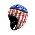 thumbnail image 4 of Casco de rugby para niños, transpirable, con protección anticolisión, para fútbol americano con bandera Estilo E, 4 of 9