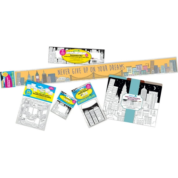 Barker Creek Decorate My Classroom - Color Me! Cityscapes