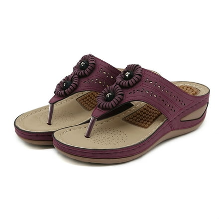

CAICJ98 Sandals Women Women s Bloom comfort sandal with +Comfort Foam and Wide Widths Available Purple