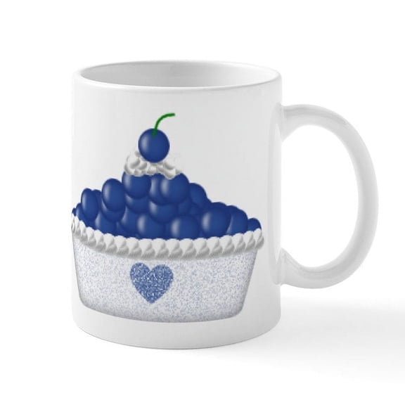 CafePress - Blueberry Delight Mug - 11 oz Ceramic Mug - Novelty Coffee Tea Cup