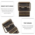 thumbnail image 4 of HONMEET 30Pcs Retro Style Metal Hinges For Jewelry Cases Small Hinges For Crafts, 4 of 5