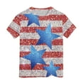 thumbnail image 4 of Gubotare Girls Top Toddler 4th of July Shirt Boys Girls Made in America T-Shirt Patriotic Eagle Print Short Sleeve Holiday Tops 10T 11T,Silver 10-11 Years, 4 of 4
