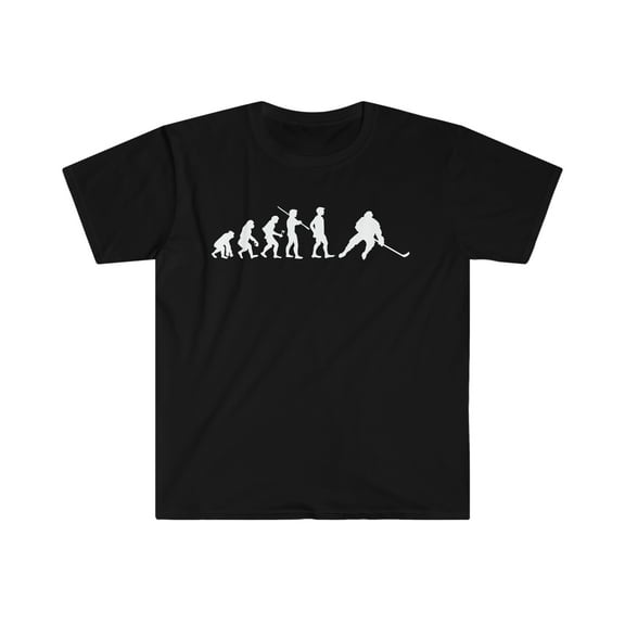 Human Evolution Ice hockey Player Unisex T-shirt S-3XL