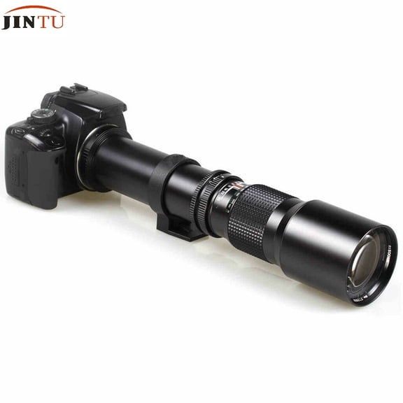 JINTU 500mm/1000mm f/8  Manual Telephoto Lens for Canon DSLR Cameras, Super HD Multi-Coated Glass, Lightweight Travel Wildlife Photography Lens