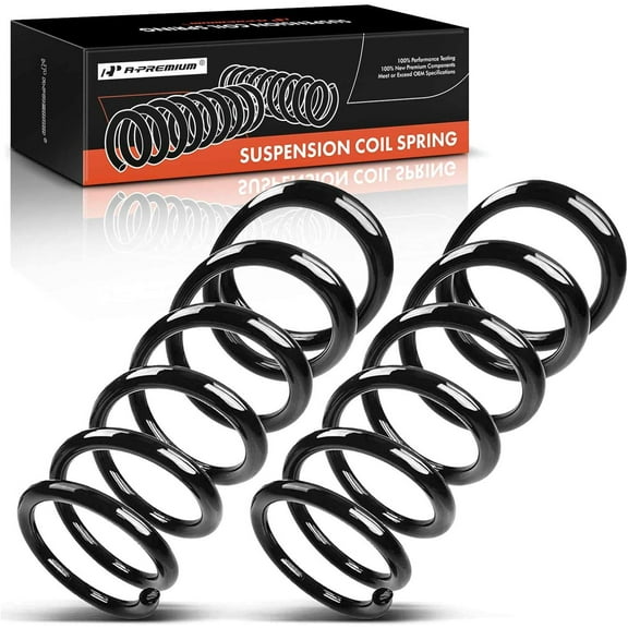 A-Premium 2Pcs Rear Suspension Coil Spring Set Compatible with Toyota Sienna 2004-2010 3.3L 3.5L, AWD, Driver and Passenger Side, Replace# 48231AE041