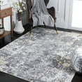 thumbnail image 2 of SAFAVIEH Toscana Nowell Abstract Polyester Area Rug, Ivory/Dark Grey, 8' x 10', 2 of 8