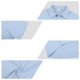 thumbnail image 6 of Uwinwear Men's Summer Outdoor Two-Piece Sets Lightweight Short Sleeve Button-Up Shirt and Side Zip Cargo Shorts Set Casual 2 Piece Casual Outfit,Light Blue,S, 6 of 7