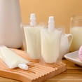 thumbnail image 3 of SHISUYAN 50 Pcs Transparent Beverage Flasks Standing Pouches Portable Clear Drinking Bags, 3 of 8