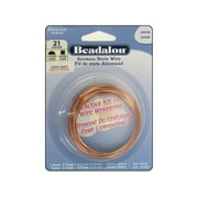 Beadalon German Style Wire Half Rnd&Sq 21ga Copper