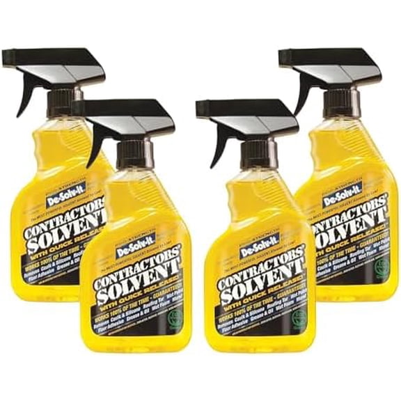 Orange-Sol De-Solv-it® Pro Contractors Solvent™, Versatile Adhesive Remover Spray, 12-Ounce, 4-Pack