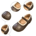 thumbnail image 5 of MYShe Toddler Sneakers Kids Fashion Sneaker Athletic Running Shoe with One Strap Boys Girls,Brown,Size 8, 5 of 6