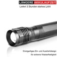 thumbnail image 2 of Super Bright 500lm Led Torch With 3 Modes And Long Run Time Ip67 Waterproof For Outdoor, Hiking, Camping, 2 of 5