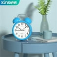 thumbnail image 4 of Silent Non-Ticking Analog Quartz 4 Inches Battery Operated Twin Bell Loud Alarm Clock with Backlight for Bedroom, 4 of 6