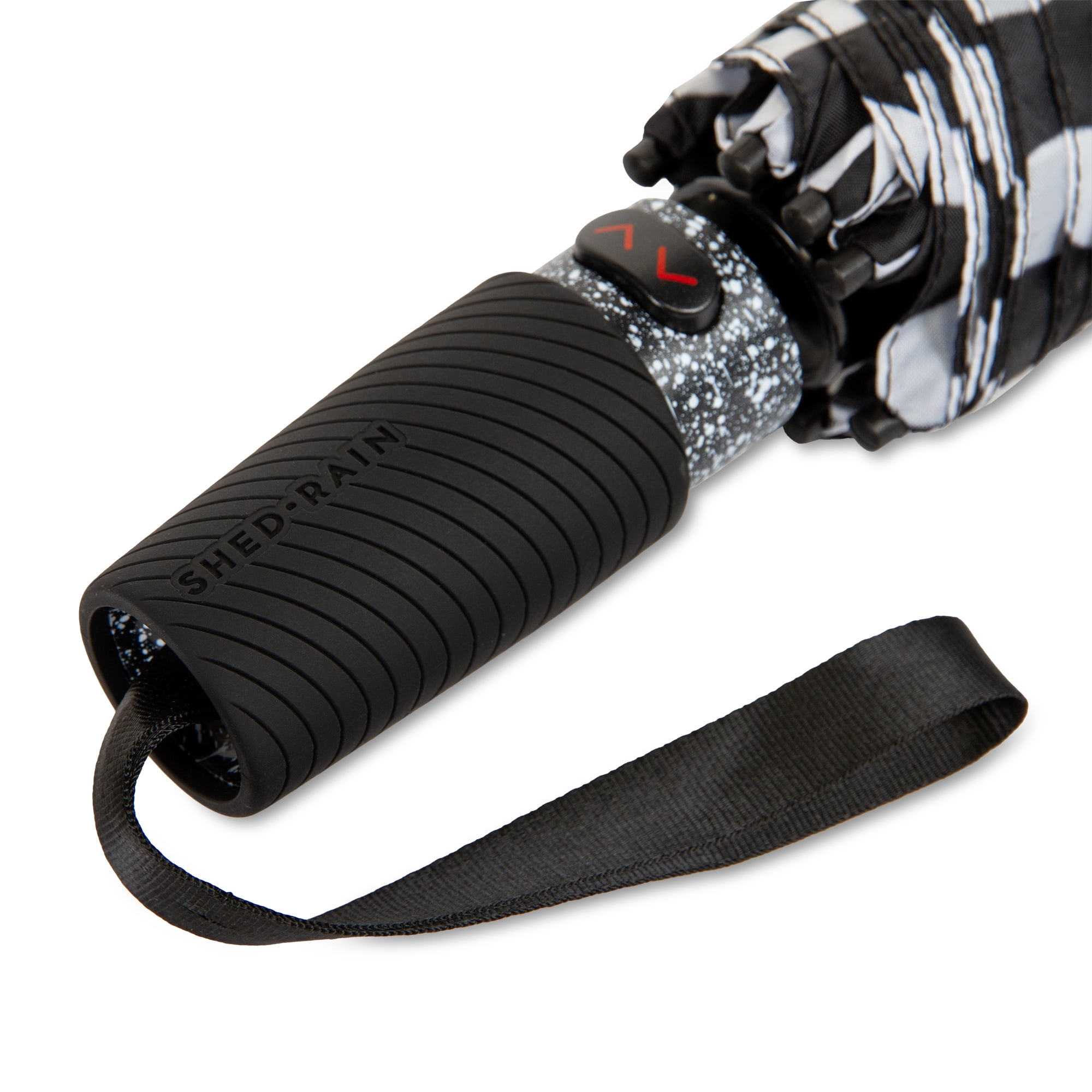 Canopi by ShedRain Windpro Vented Auto Open and Close 47" Printed Umbrella - Black and White Geo Design