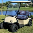 thumbnail image 2 of Psesaysky Purple Bohemian Mandala Print Golf Cart Seat Cover for Women Men, Breathable Universal Ezgo Golf Cart Front Seat Cover Easy to Install Vehicle Accessories, 2 of 8