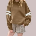 thumbnail image 3 of Sweat à Capuche Blanc pour Enfants Rayé Blanc Velours Décontracté Confortable Manches Longues Sweat à Capuche Blanc pour Garçons, 3 of 3
