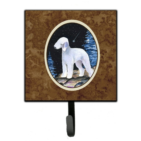 Carolines Treasures SS8455SH4 Starry Night Bedlington Terrier Leash or Key Holder 7Hx4.25W multicolor
