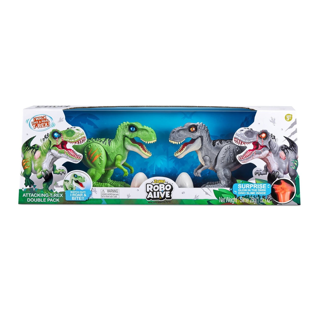 Robo Alive Attacking T-Rex Battery-Powered Robotic Toy Ages 3+ 