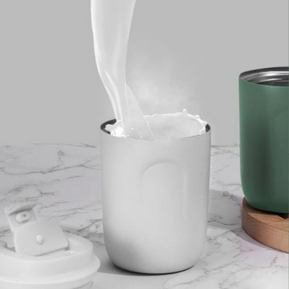 Mini Coffee Cup under $5! CQCYD Mini Stainless Steel Coffee Cup, Portable Insulating Travel Tumbler with Sliding Lid, Vacuum Flask for Hot and Cold Beverages