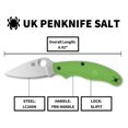 thumbnail image 6 of Spyderco C94PGR UK Penknife 3" LC200N Blade Green Handle Folding Knife, 6 of 6