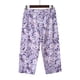 thumbnail image 2 of Pantalones Casuales de las Mujeres Impresos de Verano Delgado de Punto Cortado Desgaste Casero, Pantalones Sueltos de las Mujeres Cintura Alta Sólida para el Deporte Y Casual, 2 of 8