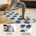 thumbnail image 4 of Black Cute Hedgehog Pattern Hot Yoga Mat Towel Non Slip for Hot Yoga - Quick-Drying Yoga Mat Cover with 4 Corner Pockets with Travel Bag - Hot Yoga Towel Non Slip 74"x26", 4 of 6