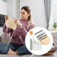 thumbnail image 4 of Linnome Compact Knitting Repair Kit Mini Portable Patch Darning Tools for Beginners Sewing Repair Supplies Needs, 4 of 8