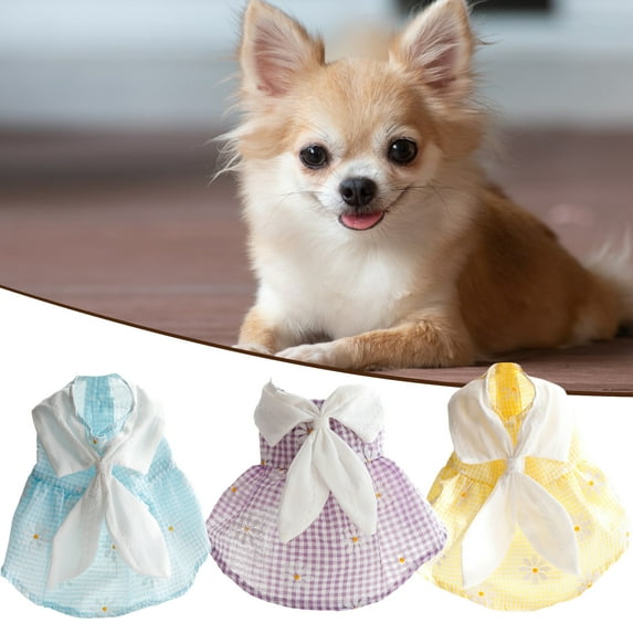 AURORA TRADE Dog Dresses, Fashion Pet Dog Clothes, Comfortable Bow Tie Kitty Puppy Dog Princess Dresses