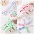 thumbnail image 5 of Fashion Sport Shoelace Canvas Shoe for Kids Adult Sakura Shoelaces High-top Flat  Laces Little Daisies Sneakers Shoelace 160CM C, 5 of 8