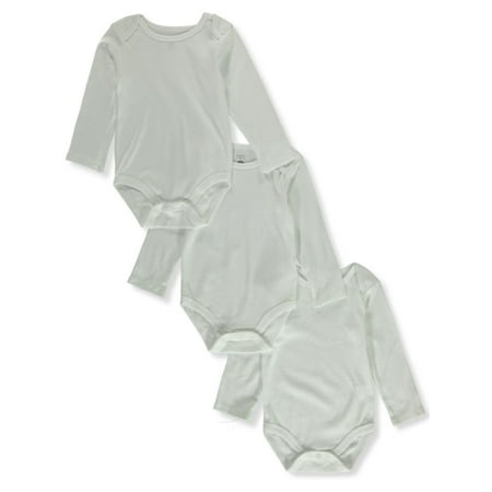 Bon Bebe Baby Unisex 3-Pack L/S Bodysuits