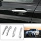 thumbnail image 2 of 4 piezas de pegatinas para manija de puerta exterior cromadas para automóvil compatibles con BMW, 2 of 4