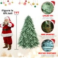 thumbnail image 5 of Cobear PVC Artificial Full Christmas Tree Holiday Xmas 4ft Blue PE/PVC mixed tree, 5 of 7