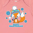 thumbnail image 4 of Inktastic Happy Hanukkah with Fox and Snowflakes Boys or Girls Baby Bodysuit, 4 of 5