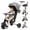 Gray, variant on XJD 9 in 1 Multifunctional Tricycle for Toddlers, 2-4 Years Kids Foldable Tricycle with Adjustable Canopy, Detachable Backrest and Push Handle, Black