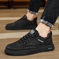 thumbnail image 2 of AUDeals Men Women Height Increasing Leather Sneakers Platform Low Top Chunky Lace Up Walking and Tennis Shoes, 2 of 6