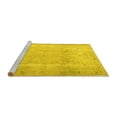 thumbnail image 2 of Ahgly Company Machine Washable Indoor Square Persian Yellow Traditional Area Rugs, 8' Square, 2 of 4
