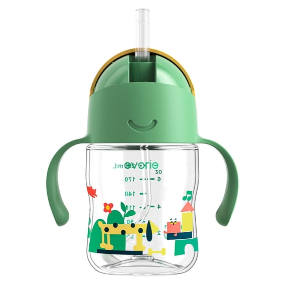 Vaso para Beber Evorie 7oz con Pajilla Ponderada a Prueba de Derrames