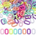thumbnail image 1 of Shisuyan 800Pcs Acrylic Linking Ring Detachable Acrylic Chain Link Rings Bag Strap Chain Making Rings, 1 of 9