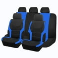 thumbnail image 3 of FANOTEK For Mazda 2,3,6 2000-2025 Car Seat Covers Full Set Seat Covers Cloth 5 Seat Cushion Protector Airbag Compatible,Black&Blue, 3 of 10