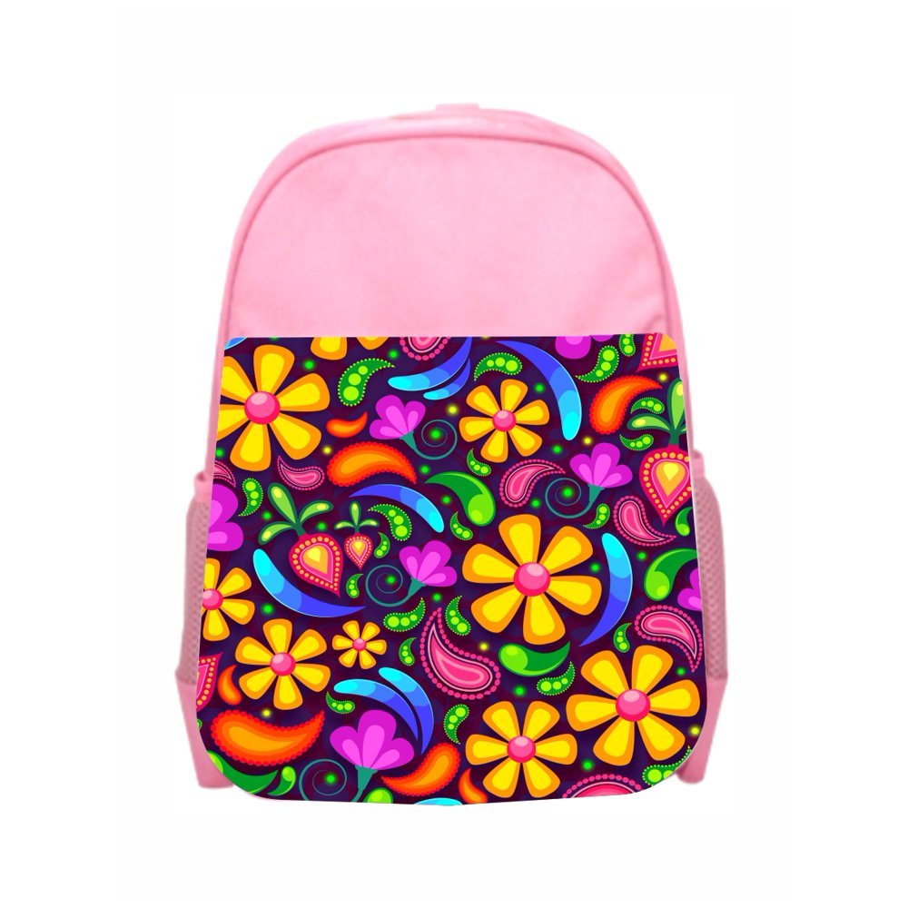 Accessory Avenue Floral Cutesy Flowers Girls Kids PreSchool Backpack Pink